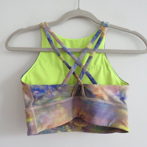 LULULEMON Energy High-Neck Longline Tough Bra Medium Support Altered Nature 4 - Picture 9 of 15